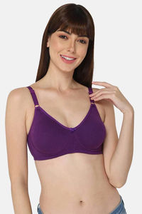 Intimacy Non-Padded Non-Wired High Coverage T-Shirt Bra - Magic Purple — thumbnail 1